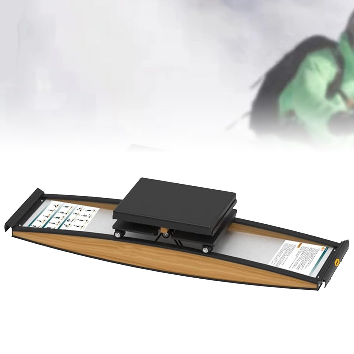 QUSYZD Ski Training Device, Snowboard, Home Ski Machines, Indoor Simulation Ski Rowing Aerobic Equipment, Suitable for 3D Trainer,