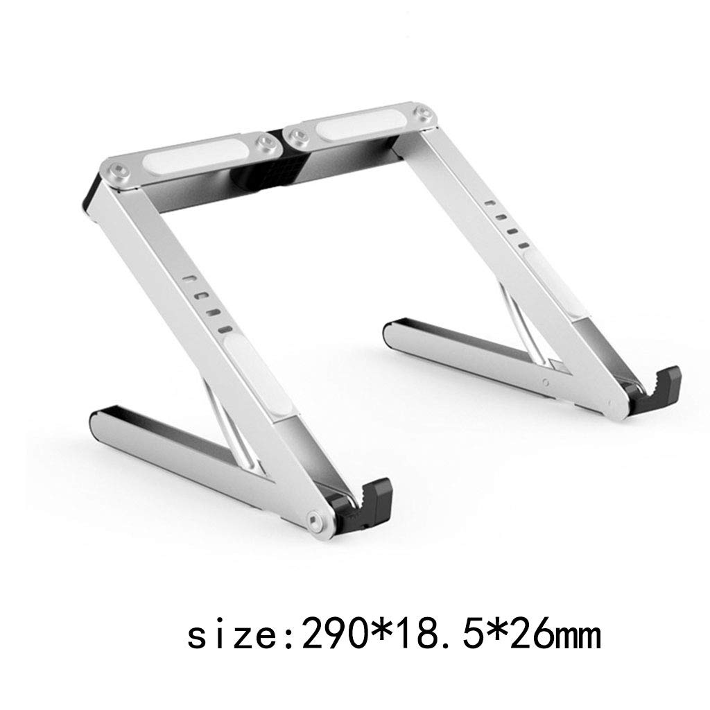 Portable Laptop Desk, Ascensore stand Notebook Stand portatile pieghevole in alluminio di mano ufficio adatto per ufficio lavoratori e studenti