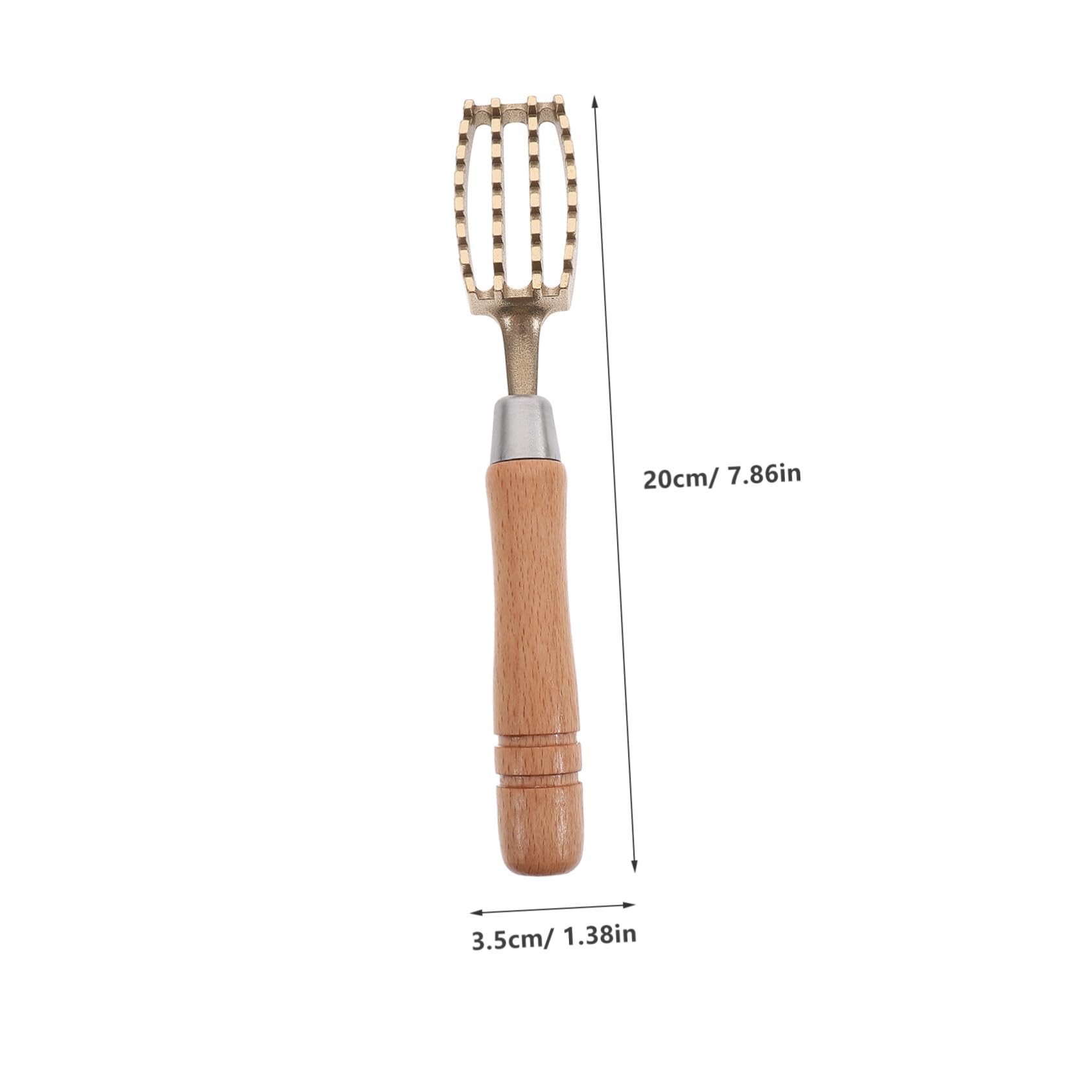Hohopeti Desquamatore di pesce giapponese portatile con manico antiscivolo e denti seghettati in ottone per cucina e professionale