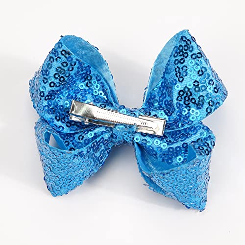 Ded 30Pcs Sparkly Hair Bows Clips 4 Inch Glitter Sequin Bow Alligator Clips Baby Hair Accessories For Baby Girls Children Kids(15 Pair) #TOP3
