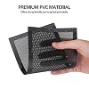 MoKo 120 x 240mm Dust Filter for Computer Cooler Fan, [2 Pack] Magnetic Frame PC Fan Dust Mesh PC Cooler Filter Dustproof PVC Cover Computer Fan Grills - Black