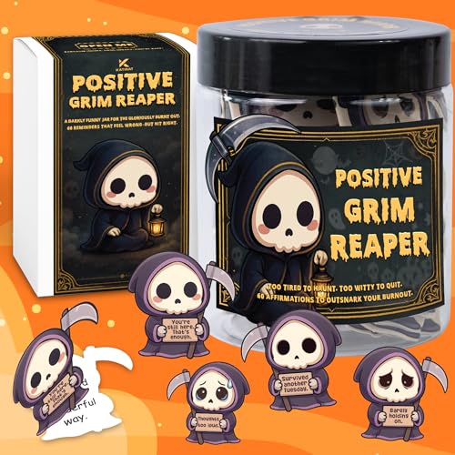 Emotional Support Grim Reaper – Positive Grim Reaper Jar, Dark