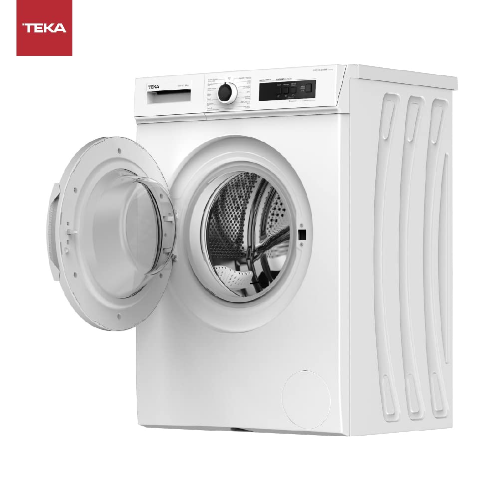Teka WMT 10610 WH - Lavadora HomeCare Series,15 Programas de Lavado, Electrónica con Display Digital, Gestión Fuzzy Logic, Capacidad 6 kg, Color Blanco