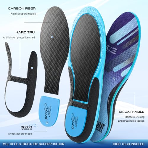 Plantillas deportivas de fibra de carbono con soporte de arco miniatura 6