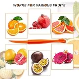 Orange Peeler Tools - Plastic Orange Peeler Citrus Remover Easy Open Lemon Citrus Peel Cutter Vegetable Slicer Fruit Tools Kitchen Gadgets (Orange 2 Pack)
