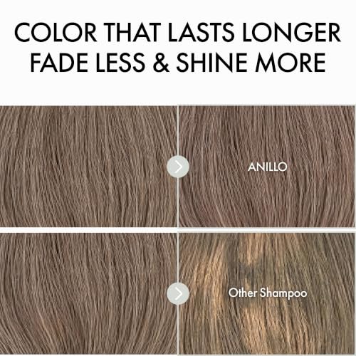 Image of ANILLO Collagen Shampoo for Color-Treated Hair, Gardenia Veil, 10.1 oz | Protein Complex, White Bloom, Shine Enhancing, Damage Repair, Vegan, Sulfate and Silicone Free, 300ml