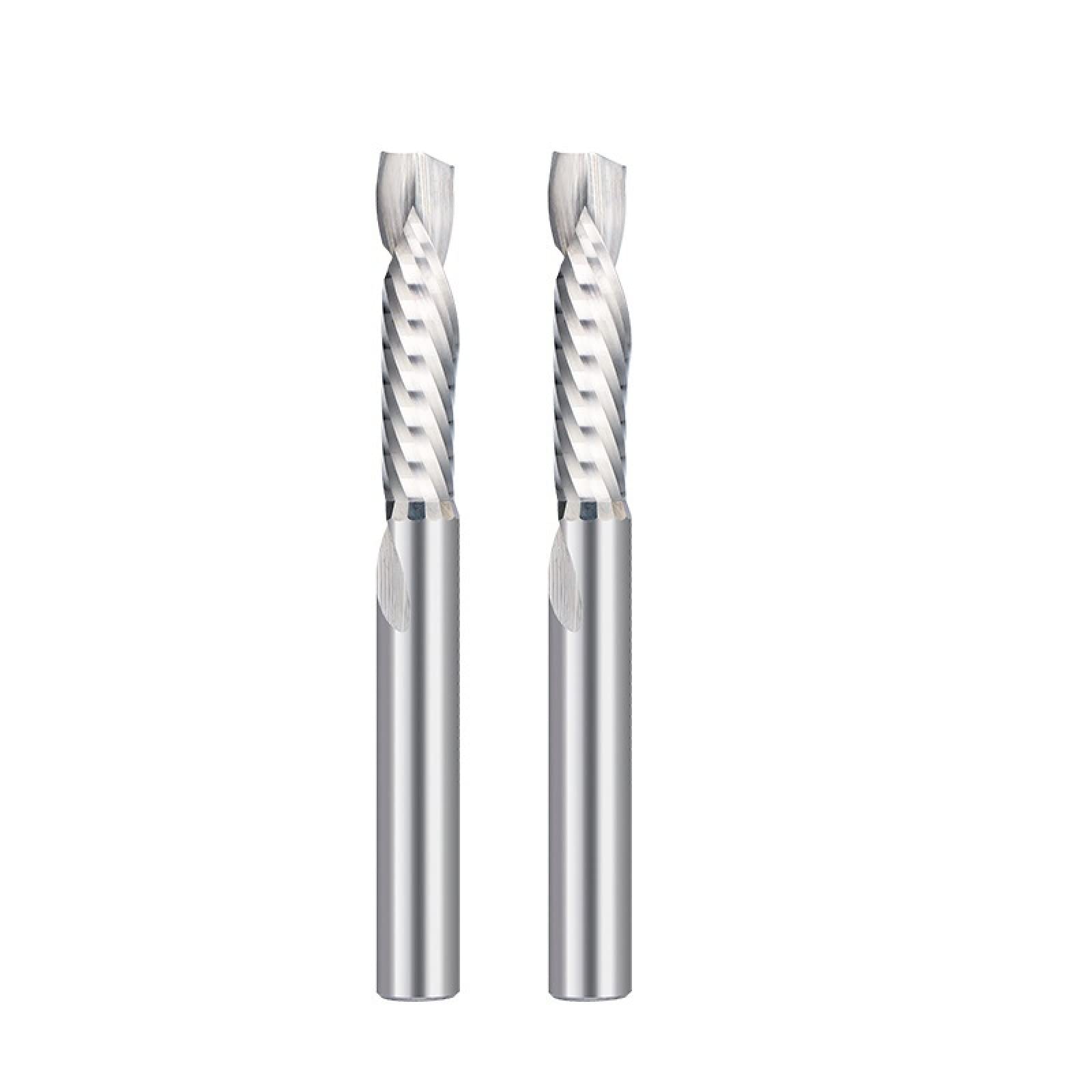 1pc Fresa Elicoidale In Metallo Duro A Flauto Singolo Compressione Fresa Per Legno Fresa Fresa,10 * 45 * 10 * 95