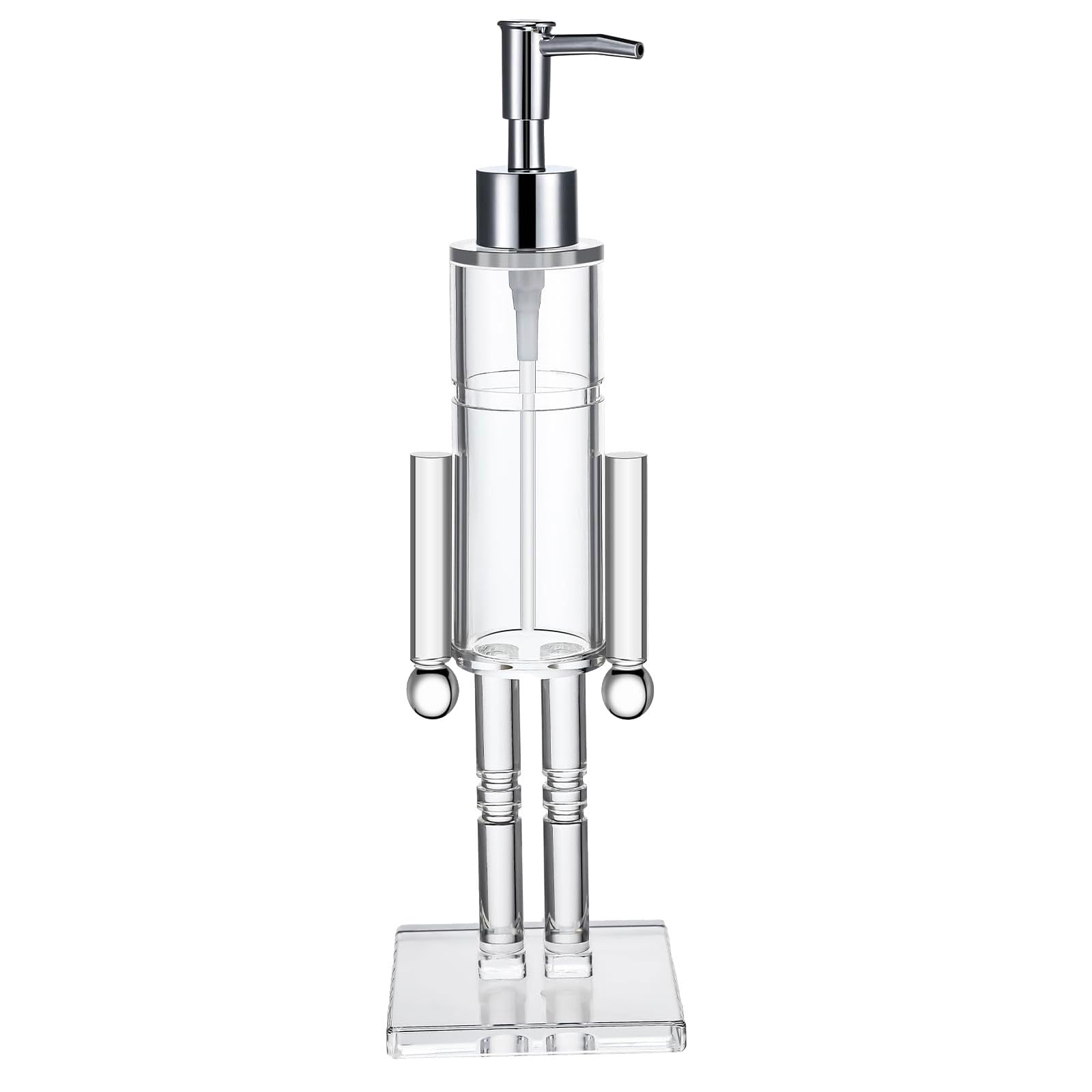 APGLSXY Christmas Nutcrackers Soap Dispenser Easy Press Liquid Soap Bottle Travel Friendly Hand Wash Bathroom Essential Dispenser Liquid Bottle Unique Shape