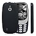 kwmobile Case Compatible with Nokia 3310 3G 2017 / 4G 2018 Case - Soft Slim Protective TPU Silicone Cover - Black Matte