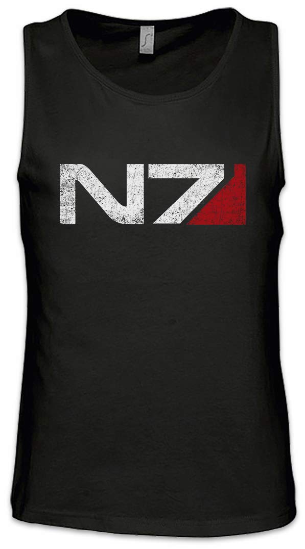 Urban Backwoods Men's Black N7 Logo Tank Top Training Gym Vest Shirt Size S