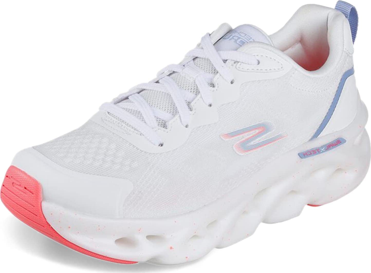 Skechers Women's Performance, GO Run Swirl Tech - Outbreak Running Shoe White Blue Pink