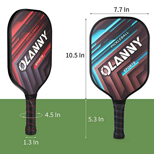 OLANNY Pickleball Paddles Set Pickleball Set Includes 4 Pickleball