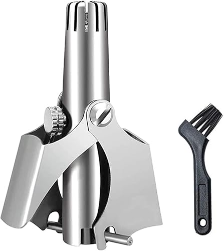 Colayer Cortador manual de pelo de nariz con cepillo de cuidado y limpieza, lavable con agua, fácil de transportar, no daña tus fosas nasales,