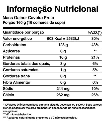 Mass Gainer - 3000G Banana - Black Skull, Black Skull