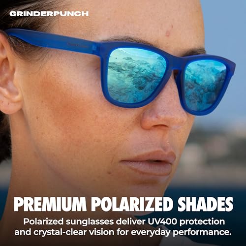 Image of grinderPUNCH Womens Polarized Sunglasses UV400 Protection Classic Retro Driving Sun Glasses Trendy Fashion Shades