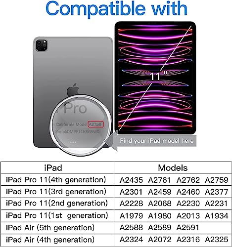 Image of VERTUS Premium Tempered Glass Screen Protector for iPad Pro 11 inch M2 (2022) / iPad Pro 11 inch (2021 /2020 /2018) iPad Air 5 (2022) / iPad Air 4 (2020)