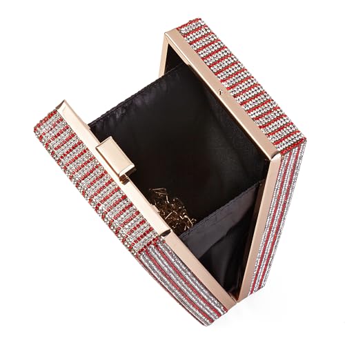 Image of Women Retro Crossbody Bag Rhinestone Fun Unique Evening Clutch Purses for Women