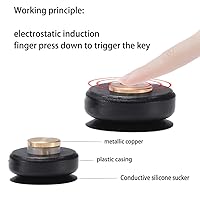 Vista 3 de 9 Pieces PUBG Mobile Controller Gaming Trigger Kits,5 Touch Screen Button Joystick Mobile Controller for phone tablet,4 Anti-Sweat Gaming Finger