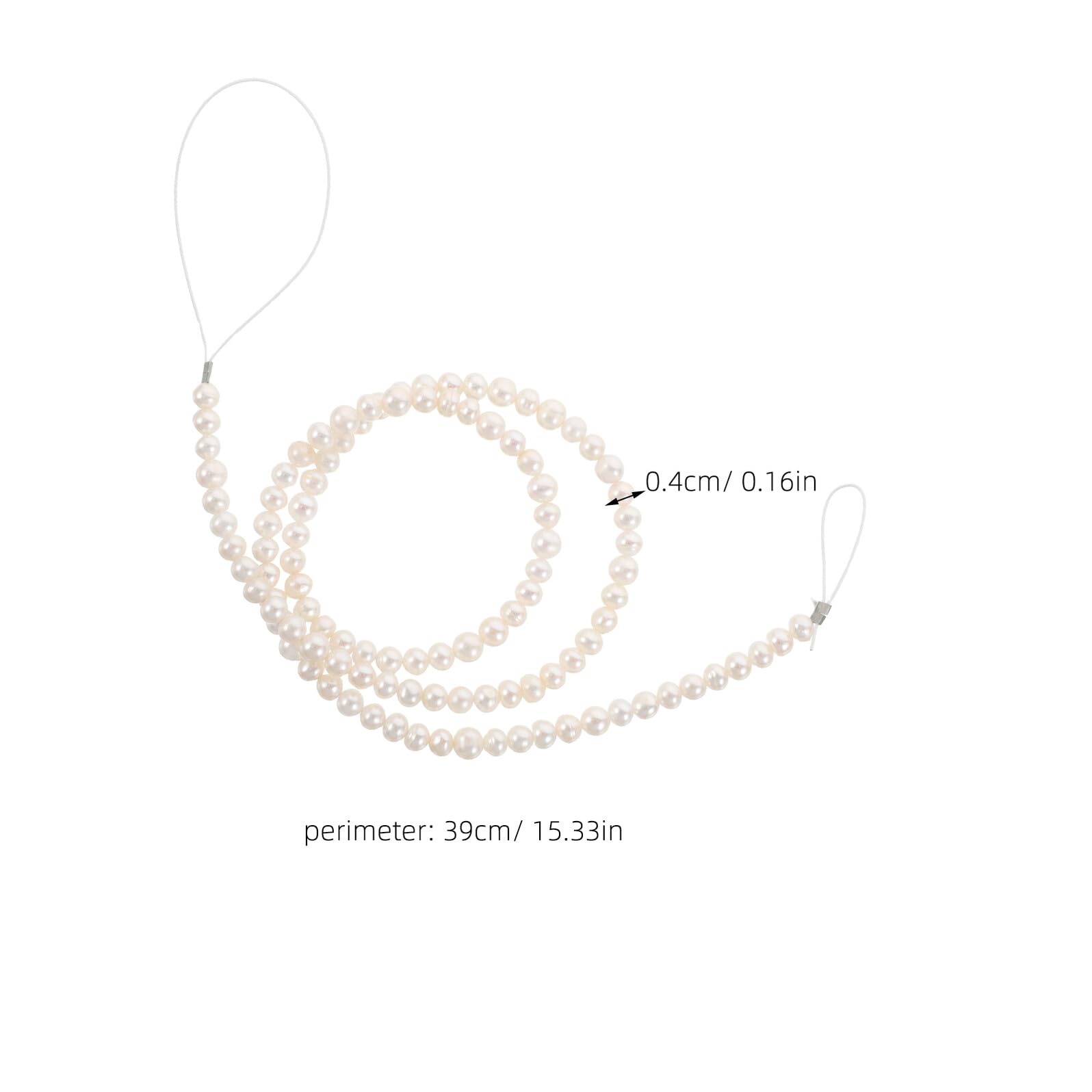 Perlas Sueltas Naturales de Dulce 3-4 MM Redondas Casi Lisas para Manualidades Pulseras Collares y Pendientes Hilo de para Joyería DIY