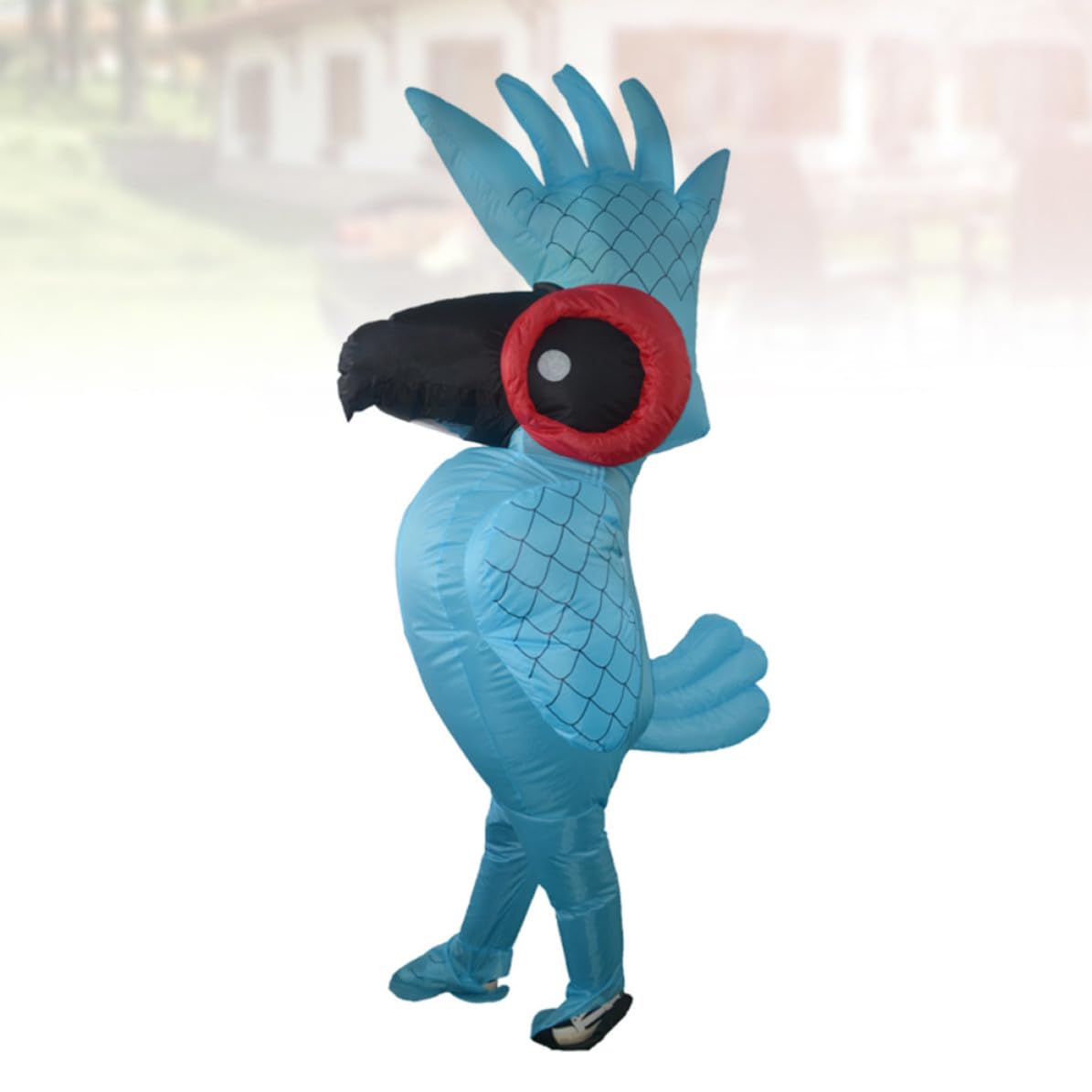 BESPORTBLE Costume Gonfiabile Pappagallo Blu in Poliestere, per Festa