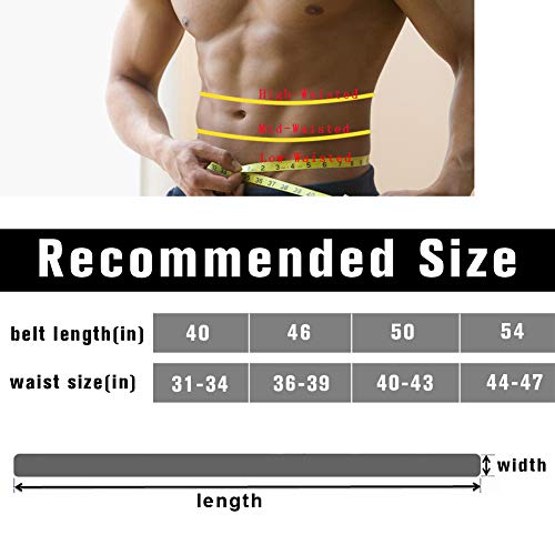 Maikun Mens & Womens Canvas Belt With Black D-Ring 1 1/2" Wide Extra Long Black, 120Cm Long, For Waist Size 36-39'' #TOP4