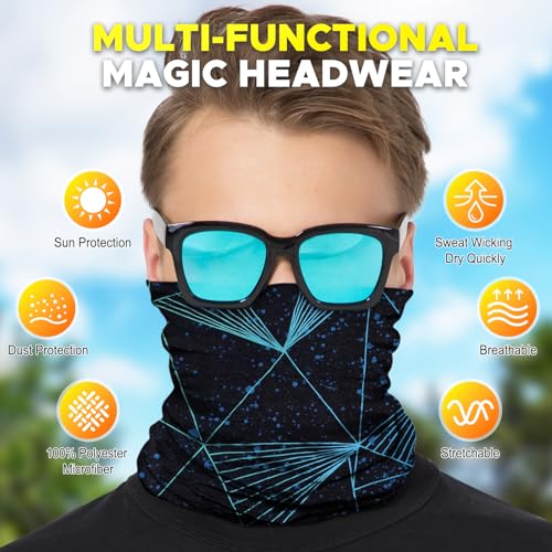 Image of JOEYOUNG Headwear, Bandana, Neck Gaiter Head Wrap Headband Balaclava Magic Scarf