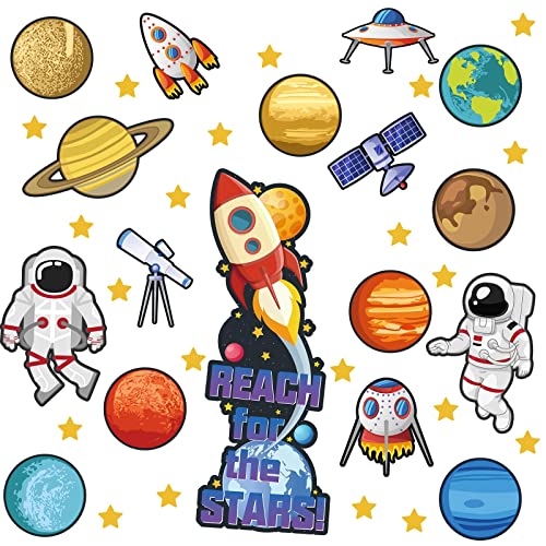 Marspark 42 Pcs Outer Space Bulletin Board...