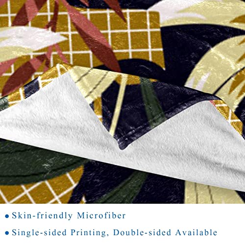 Couverture douce en microfibre tropicale pour canapé et lit 150x200cm - 3