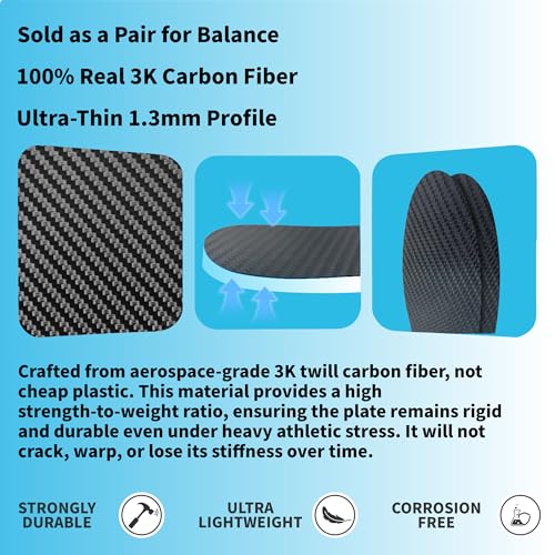 Plantillas de fibra de carbono rígidas para hombre y mujer miniatura 6
