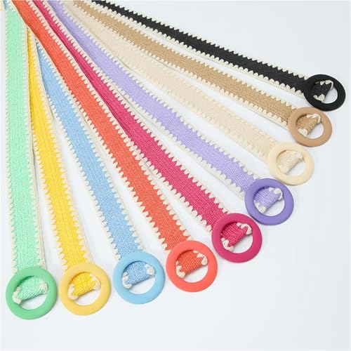 Straw Boho Belt Women Fashion Belt Straw Woven Elastic Wide Strap with Matching Round Buckle4