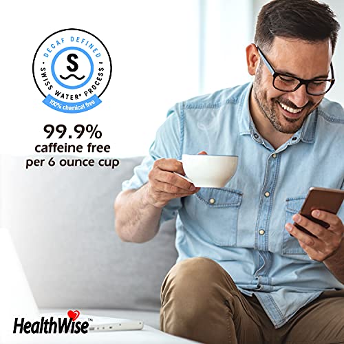 Healthwise Hazelnut Decaf Low Acid Coffee K-Cups - Swiss Water Process - Acid Reflux, Heartburn, Gastro Issues - Healthier Coffee For Sensitive Stomachs - Available In 4 Different Flavors - 12 Count (Pack Of 1) #TOP5