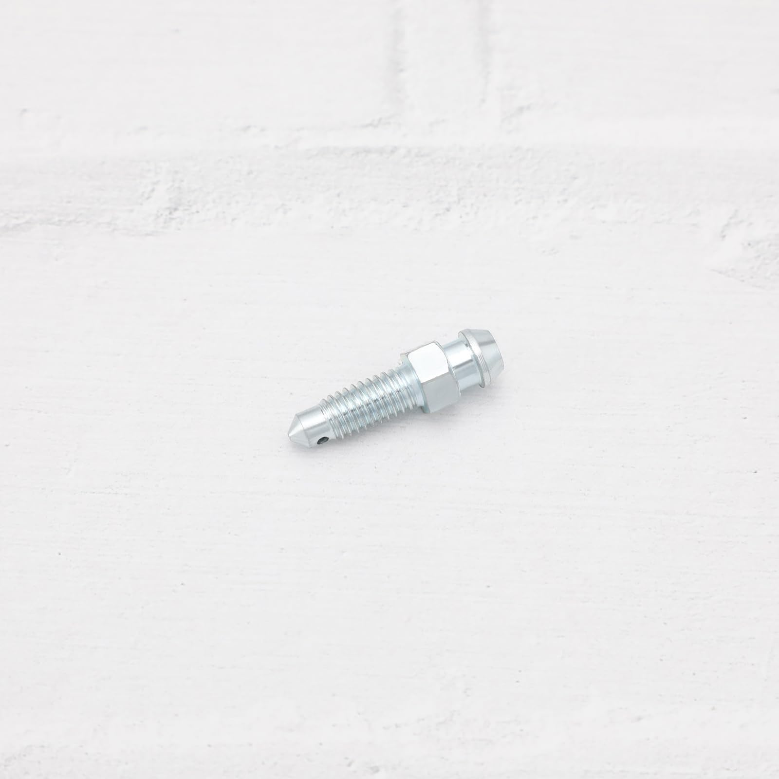 ECSiNG Nipplo di spurgo per pinza freno metrico M6 x 1 mm, lunghezza totale 27,2 mm, filettatura inferiore esagonale, lunghezza totale 10 mm, per prevenire perdite di liquido dei freni, 10 pezzi