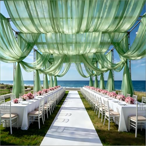 2�p�l���E�F�f�B���O�V��h���[�v �Z�[�W�O���[���V��J�[�e�� 1.5mx30�t�B�[�g �`���[���V�A�[�J�[�e�� �V�t�H���h���[�s���O�t�@�u���b�N �������p�[�e�B�[�Z�����j�[�L�O�X�e�[�W�X���b�O�V��h���[�v�����p