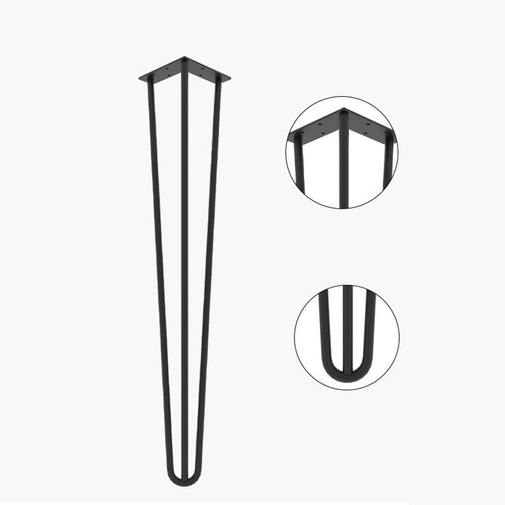 Gambe Moderne per Tavoli a Forcina,Gambe per Tavolini in Ferro Battuto,Gambe per Bar,Adatte per Tavolini,Scrivanie Moderne e Comodini,(Personalizzabili)Set di 4,Nero,Bianco e Oro (17/24/28Pollici)