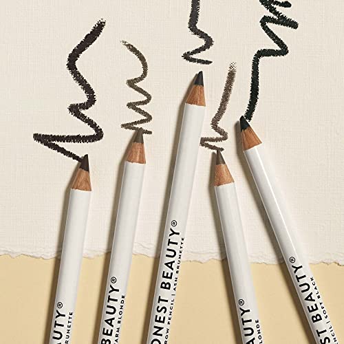 Honest Beauty Eyebrow Pencil, Soft Black With Jojoba Seed Oil | Buildable & Blendable | Ewg Certified + Dermatologist & Ophthalmologist Tested & Cruelty Free | .039 Oz. #TOP2