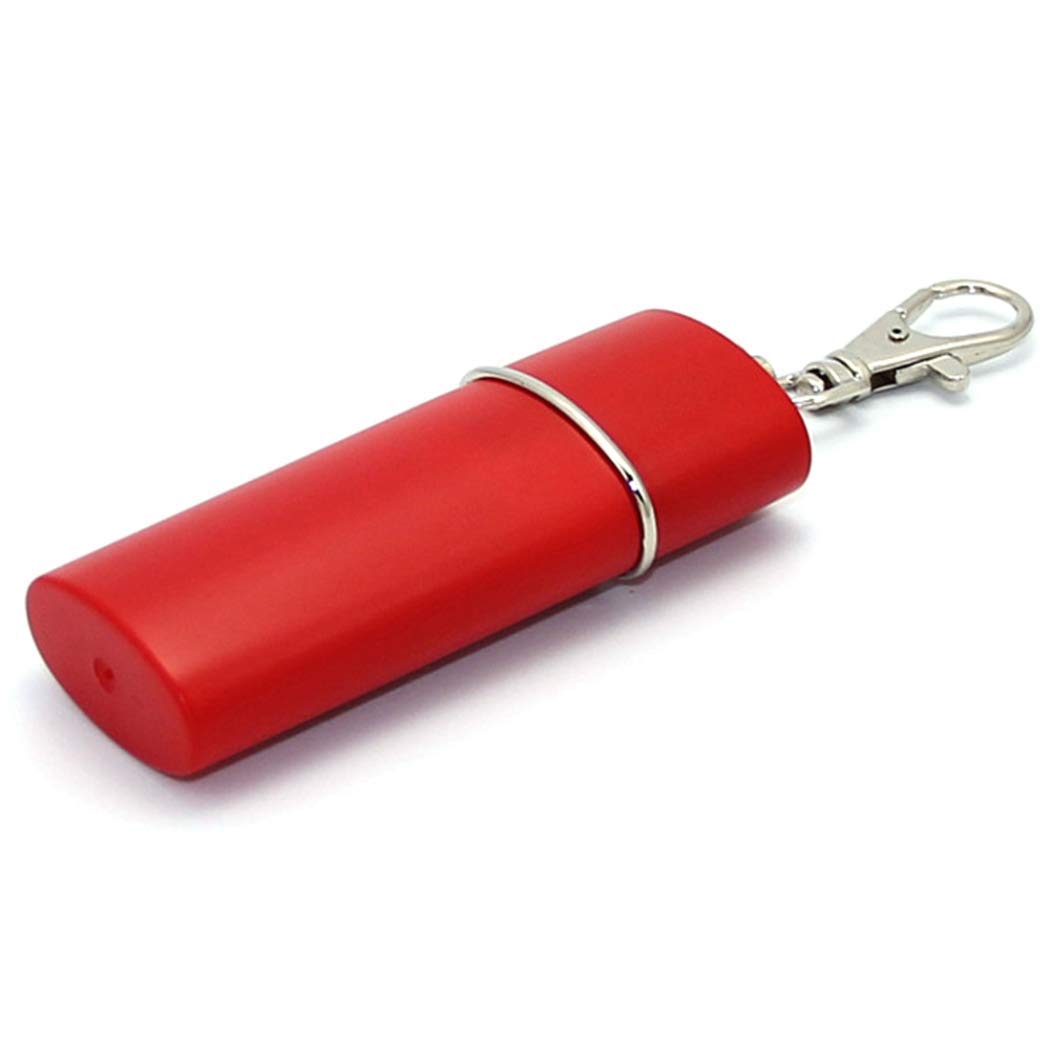 ZHome Pocket Ashtray Portable Ash Tray, Mini Ashtray with Keychain, Outdoor Ashtray for Cigarettes, Easily Bringing When Travelling Red