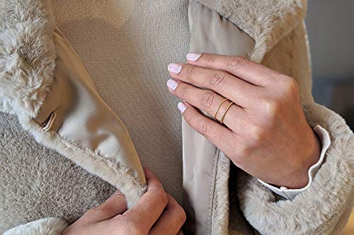 LEMON GRASS Minimalist Twist Ring for Stacking | 1mm Gold Twisted Rope Wedding Band | Skinny Stack Ring for Women3