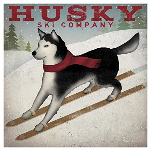 Global Gallery Husky Ski Co -PaperArt-42 x42