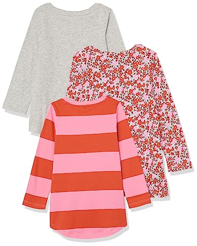 Amazon Essentials Girls and Toddlers' Long-Sleeve Tunic T-Shirts, Pack of 32