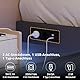 IRONCK Bett 160x200 mit LED Beleuchtung und Ladestation, Bettgestell 160x200 mit Stauraum, Floating Bed Frame, Bettrahmen 160x200cm, Jugendbett, Metallbett mit Lattenrost Doppelbett, Grau