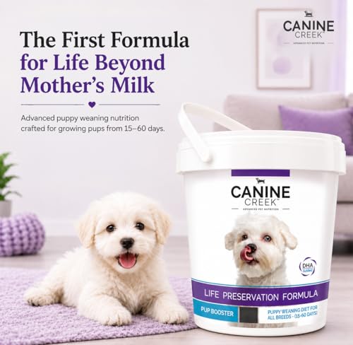 Image of Canine Creek Powder Pup Booster Puppy Weaning Diet for All Breeds, 300G