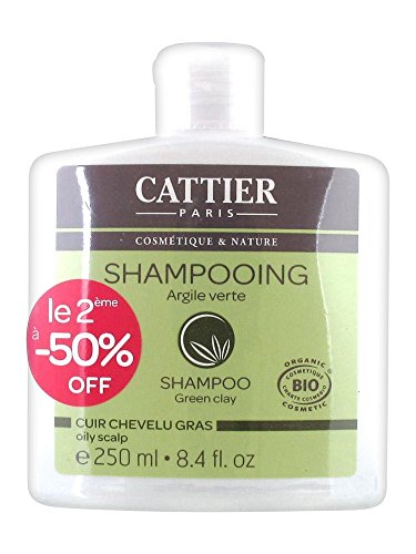 Cattier Shampooing Argile Verte Cuir Chevelu Gras