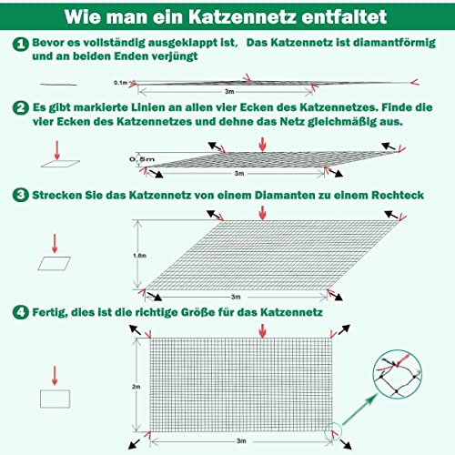 Filet de protection chat pour sécuriser le balcon en été - 3