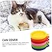 BESPORTBLE 6pcs Professional Pet Food Can Lids Sealing Jar Lids for Can Covers Reusable Air-Tight for Daily Use