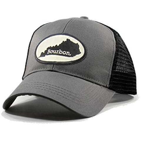 Homeland Tees Men's Kentucky Bourbon Trucker Hat Grey Cover