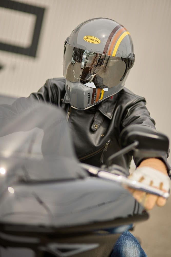 Amazon.co.jp: フルフェイスへルメット HORIZONHELMETS グレー JADE