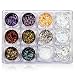 Sindy 12 Colors Chameleon Nail Sequins Glitter Dust Shinning Nail Mirror Glitter Paillette Powder DIY Decoration Chrome Pigment
