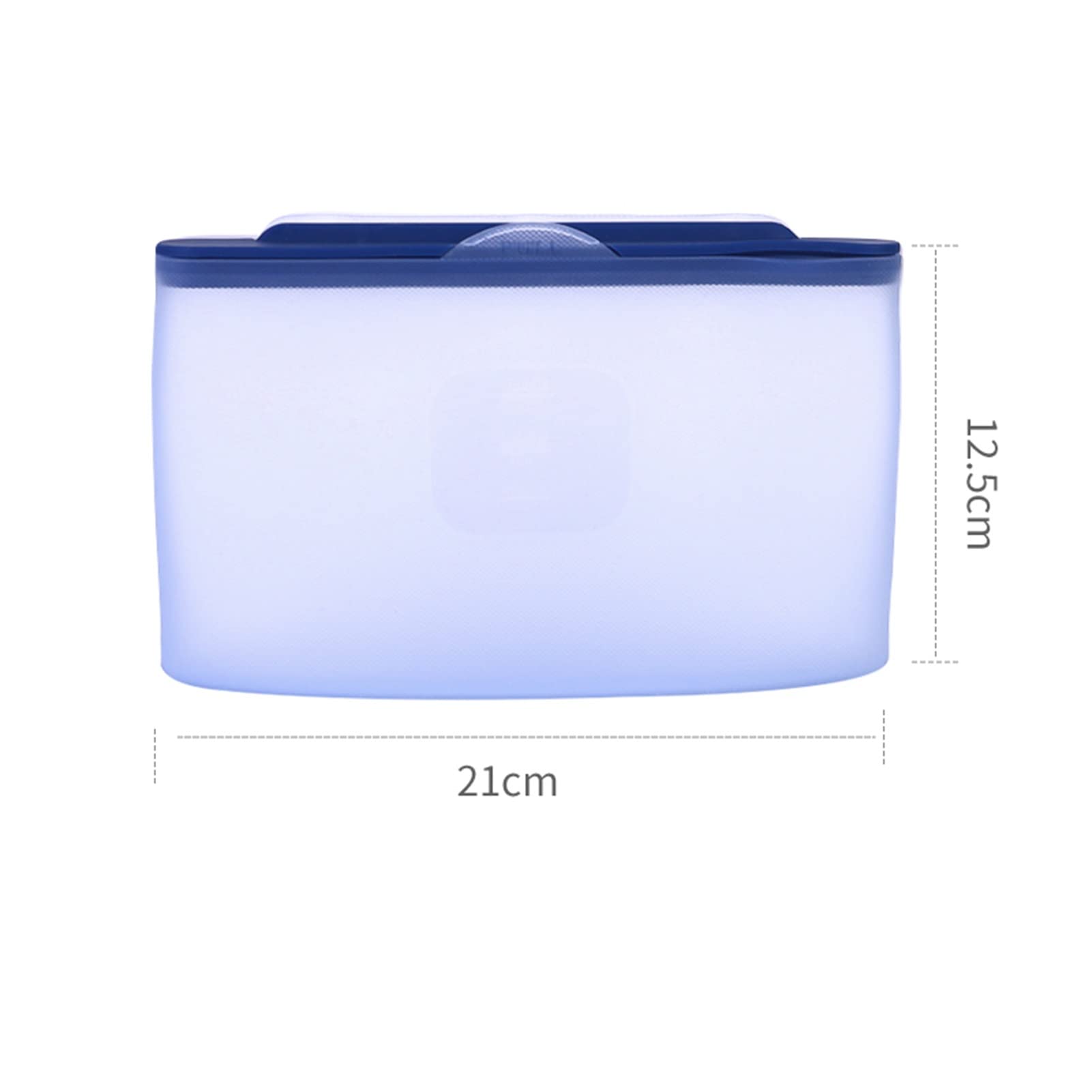 Bolsas de Almacenamiento de Alimentos de Silicona de pie, Bolsas de congelador Reutilizables, Bolsas de sándwich, Temperatura aplicable de -20 ° C ~ 220 ° C, 3 Piezas