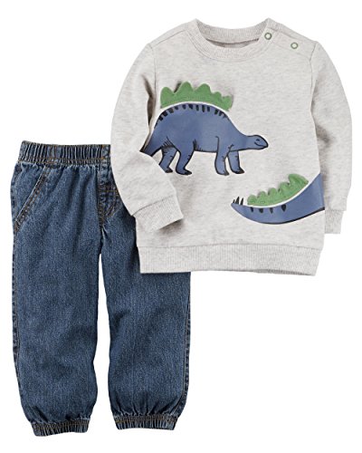 Ensemble bébé garçon Carter's anti-irritation en molleton doux et jean souple 3 mois