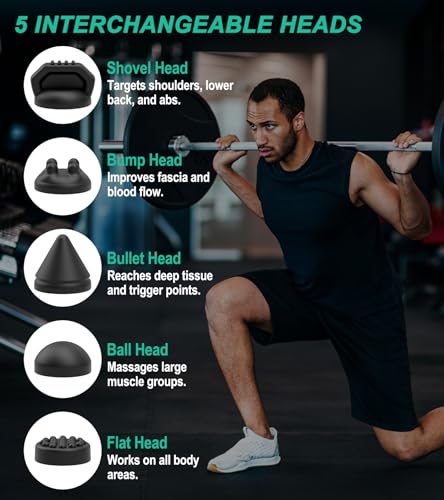 Image of Medcursor Womikol Massage Gun Deep Tissue Percussion Muscle Mini Massager For Pain Relief, Handheld Electric Body Massager Sports Portable Super Quiet Brushless Motor, Grey